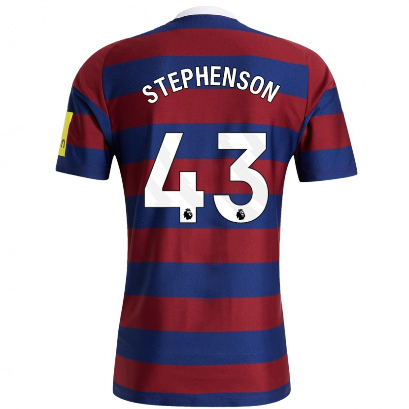 Danxen Mujer Camiseta Dylan Stephenson #43 Burdeos Azul Marino 2ª Equipación 2024/25 La Camisa México