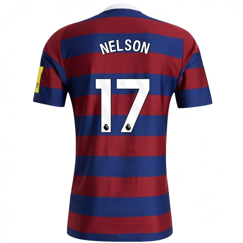 Danxen Mujer Camiseta Erin Nelson #17 Burdeos Azul Marino 2ª Equipación 2024/25 La Camisa México