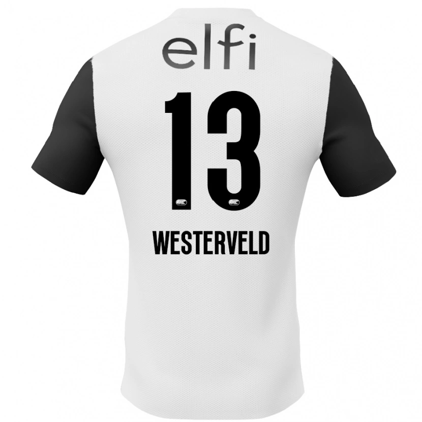 Danxen Mujer Camiseta Sem Westerveld #13 Blanco Negro 2ª Equipación 2024/25 La Camisa México