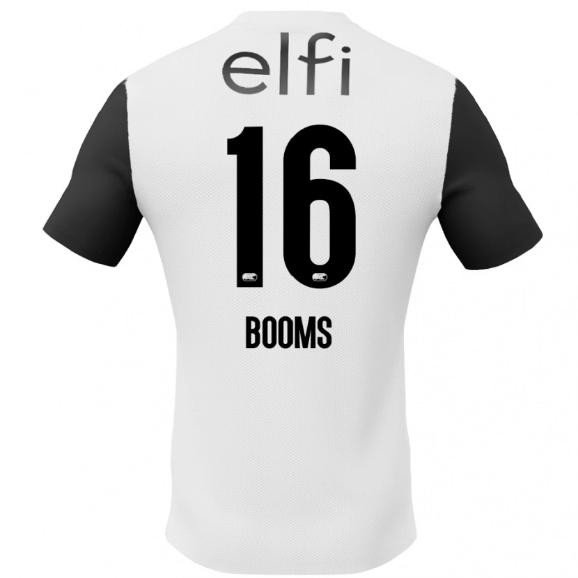 Danxen Mujer Camiseta Trinette Booms #16 Blanco Negro 2ª Equipación 2024/25 La Camisa México
