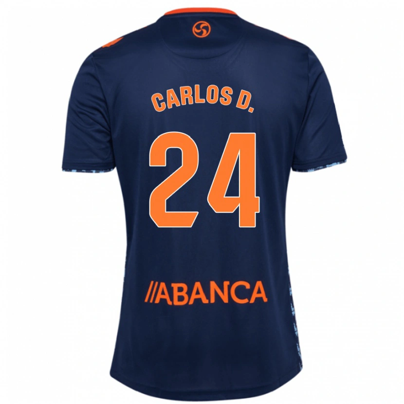 Danxen Mujer Camiseta Carlos Domínguez #24 Azul Marino 2ª Equipación 2024/25 La Camisa México