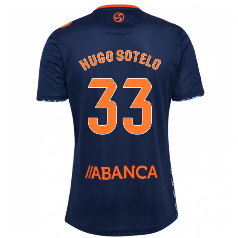 Danxen Mujer Camiseta Hugo Sotelo #33 Azul Marino 2ª Equipación 2024/25 La Camisa México