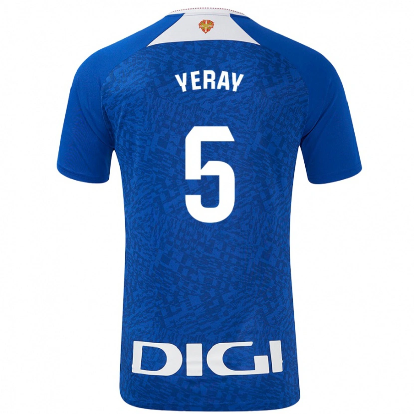 Danxen Mujer Camiseta Yeray Álvarez #5 Azul Real 2ª Equipación 2024/25 La Camisa México