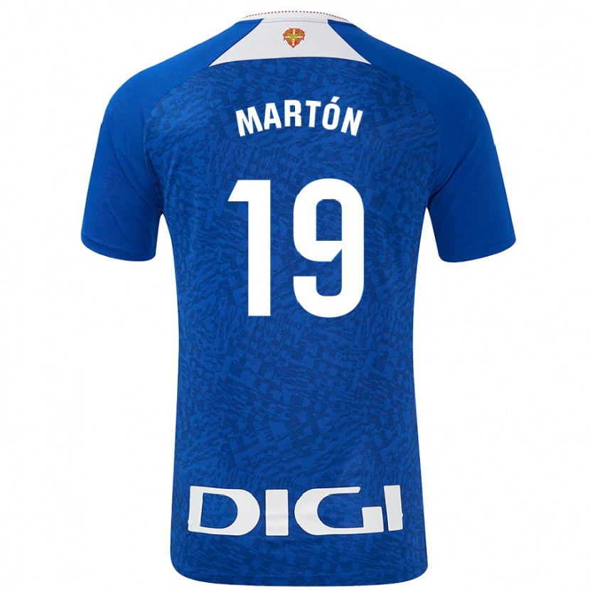 Danxen Mujer Camiseta Javier Martón #19 Azul Real 2ª Equipación 2024/25 La Camisa México