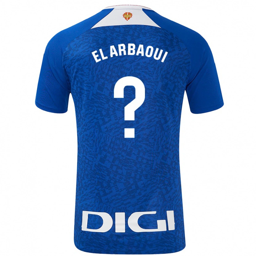 Danxen Mujer Camiseta Ilyas El Arbaoui #0 Azul Real 2ª Equipación 2024/25 La Camisa México