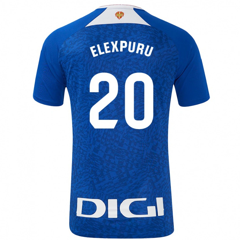 Danxen Mujer Camiseta Ane Elexpuru #20 Azul Real 2ª Equipación 2024/25 La Camisa México