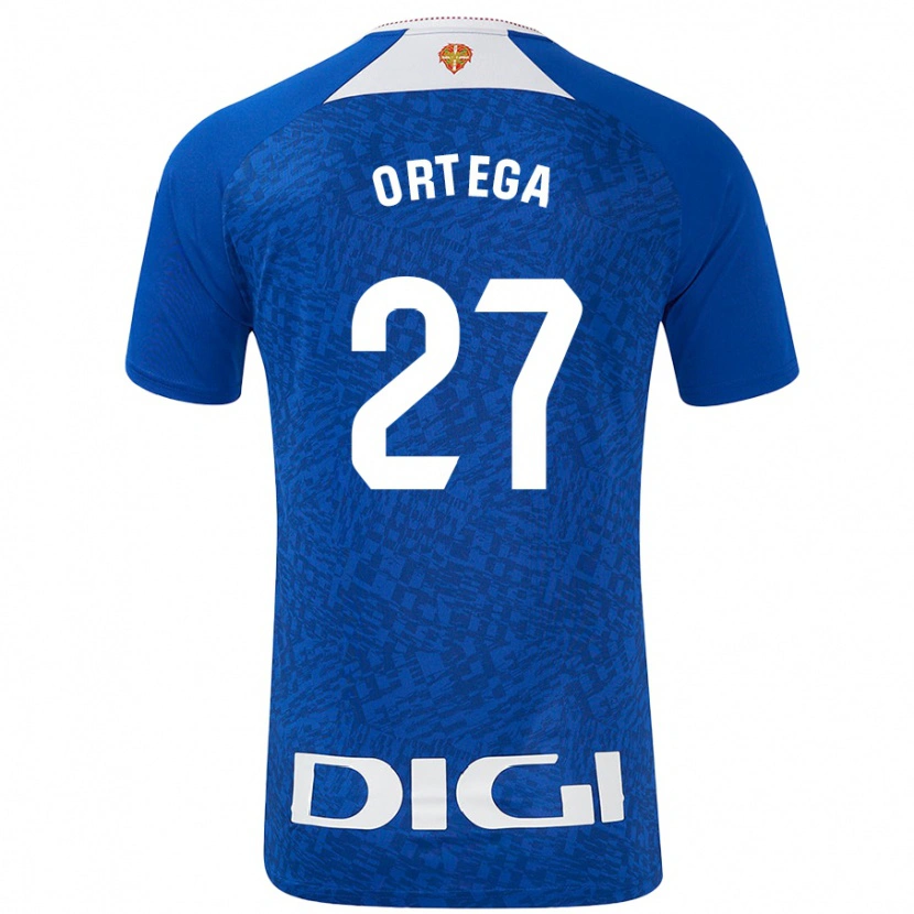 Danxen Mujer Camiseta Sara Ortega #27 Azul Real 2ª Equipación 2024/25 La Camisa México