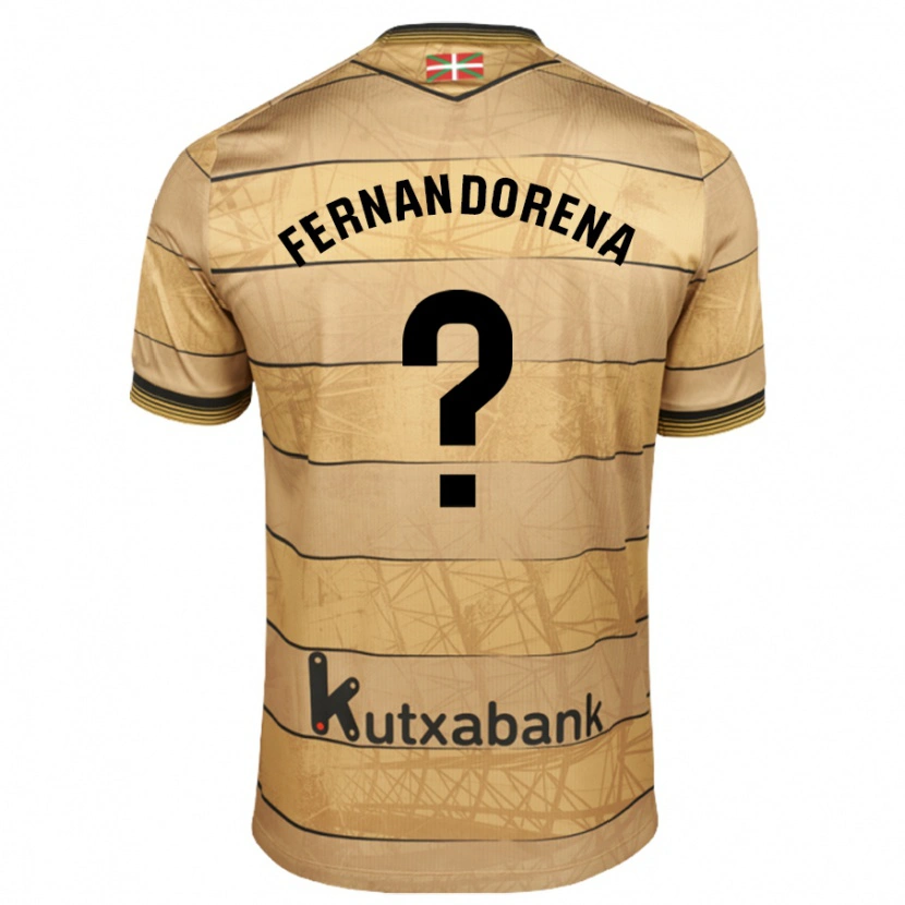 Danxen Mujer Camiseta Alex Fernandorena #0 Marrón 2ª Equipación 2024/25 La Camisa México