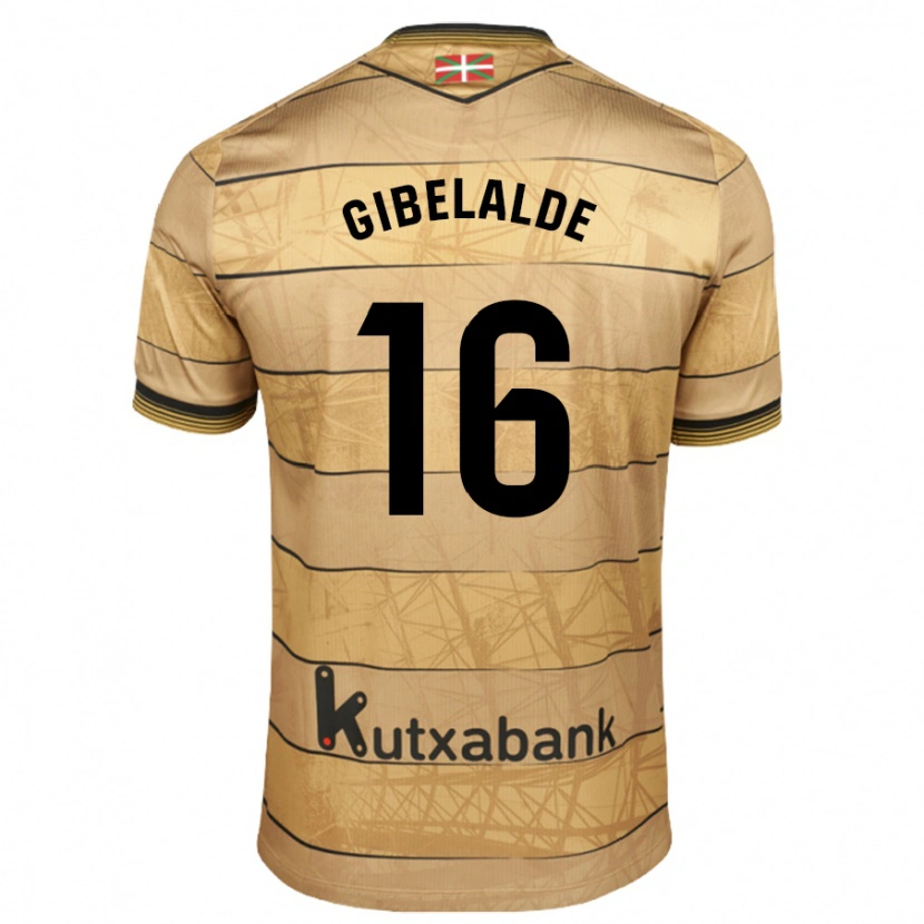 Danxen Mujer Camiseta Manex Gibelalde #16 Marrón 2ª Equipación 2024/25 La Camisa México