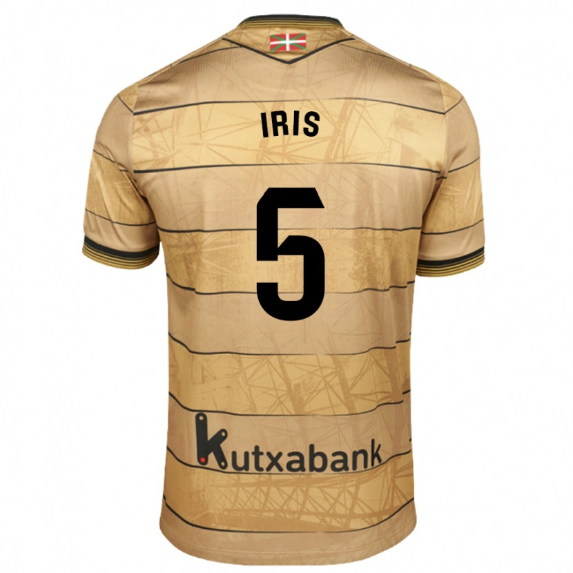 Danxen Mujer Camiseta Iris Arnaiz Gil #5 Marrón 2ª Equipación 2024/25 La Camisa México