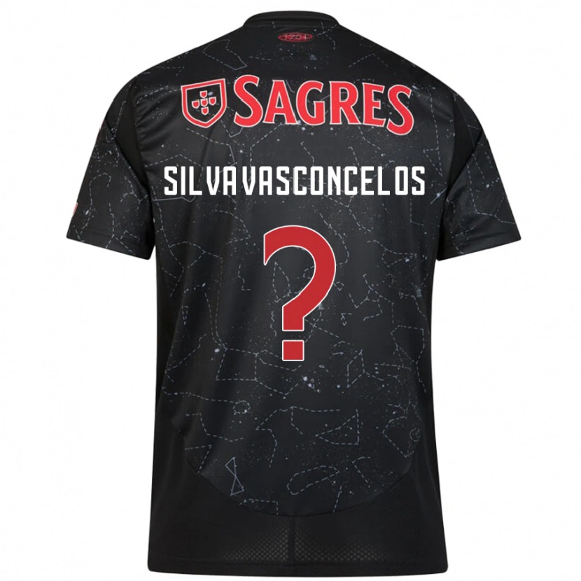 Danxen Mujer Camiseta Martim Silva Vasconcelos #0 Negro Rojo 2ª Equipación 2024/25 La Camisa México