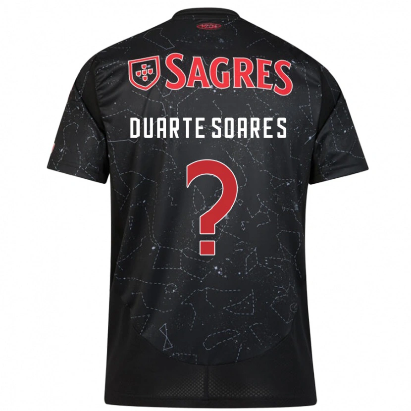 Danxen Mujer Camiseta Duarte Soares #0 Negro Rojo 2ª Equipación 2024/25 La Camisa México