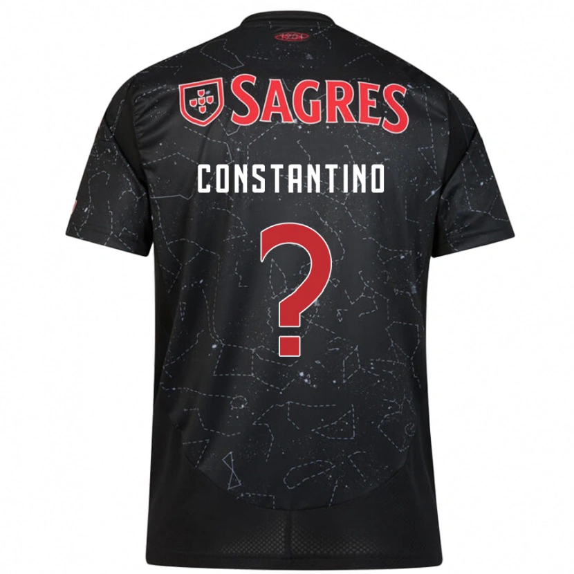 Danxen Mujer Camiseta Simão Constantino #0 Negro Rojo 2ª Equipación 2024/25 La Camisa México