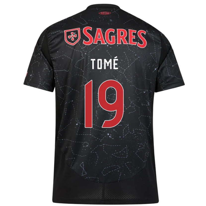Danxen Mujer Camiseta Olivio Tomé #19 Negro Rojo 2ª Equipación 2024/25 La Camisa México