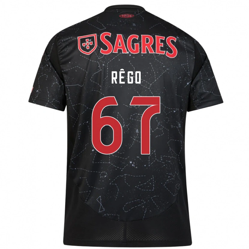 Danxen Mujer Camiseta Rodrigo Rêgo #67 Negro Rojo 2ª Equipación 2024/25 La Camisa México