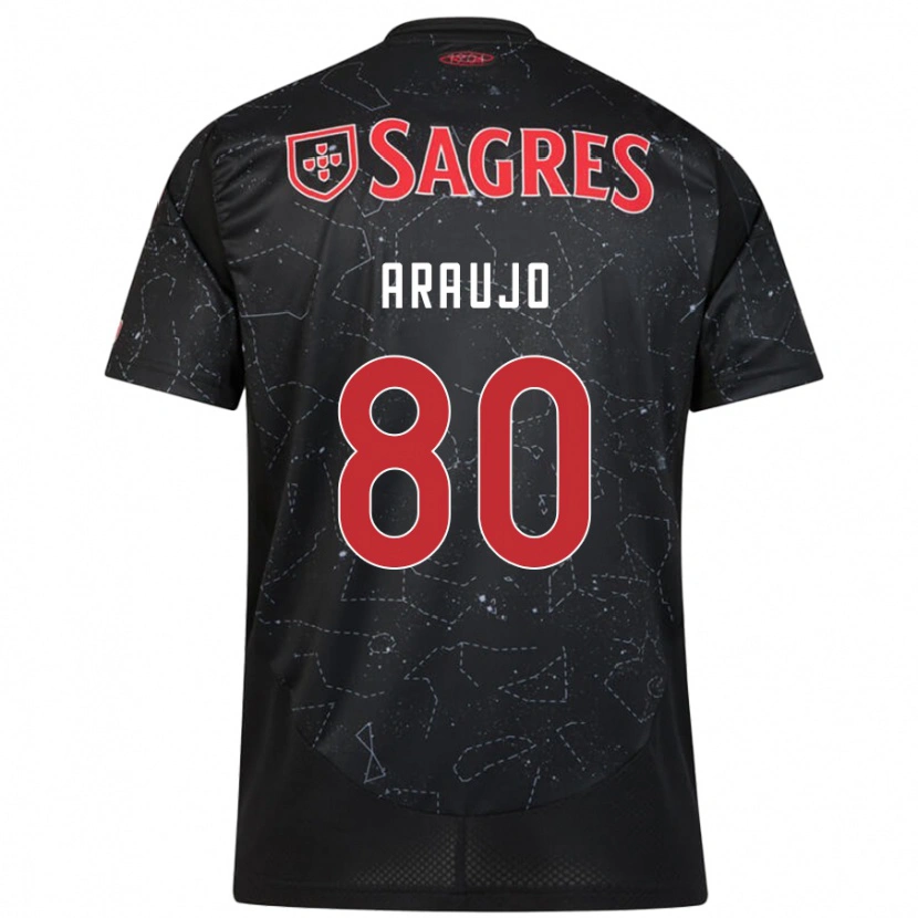 Danxen Mujer Camiseta Lais Araujo #80 Negro Rojo 2ª Equipación 2024/25 La Camisa México