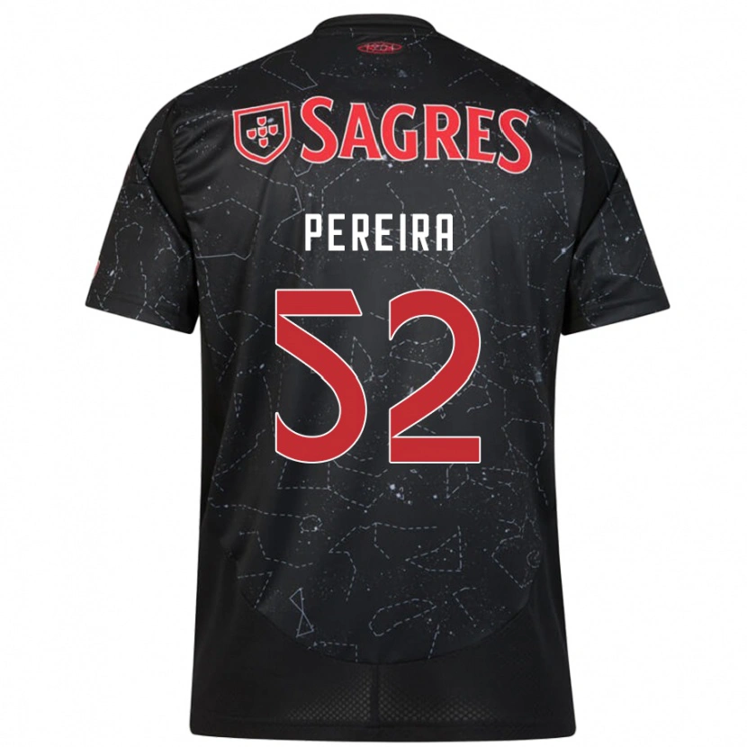 Danxen Mujer Camiseta Henrique Pereira #52 Negro Rojo 2ª Equipación 2024/25 La Camisa México