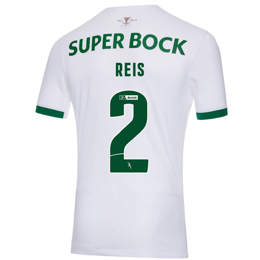 Danxen Mujer Camiseta Matheus Reis #2 Blanco Verde 2ª Equipación 2024/25 La Camisa México