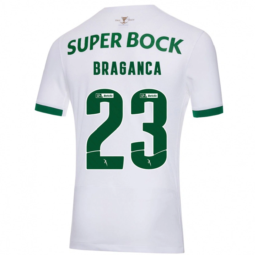 Danxen Mujer Camiseta Daniel Bragança #23 Blanco Verde 2ª Equipación 2024/25 La Camisa México