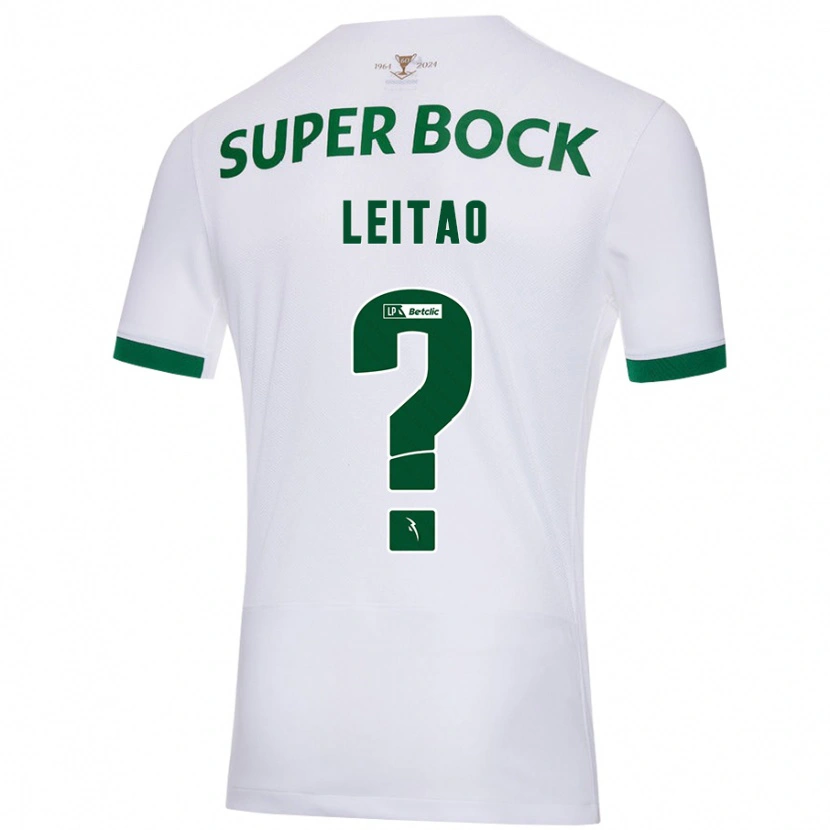 Danxen Mujer Camiseta Tiago Leitão #0 Blanco Verde 2ª Equipación 2024/25 La Camisa México