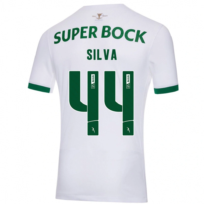 Danxen Mujer Camiseta Pedro Silva #44 Blanco Verde 2ª Equipación 2024/25 La Camisa México