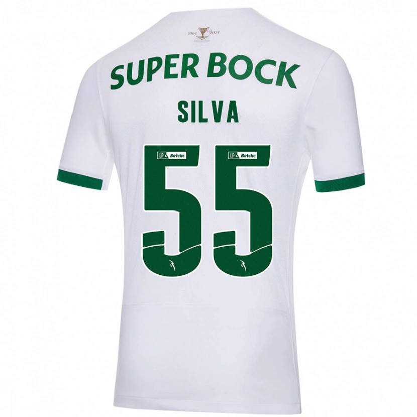 Danxen Mujer Camiseta José Silva #55 Blanco Verde 2ª Equipación 2024/25 La Camisa México