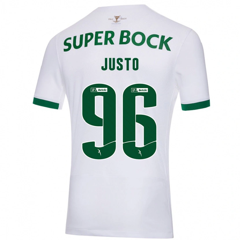 Danxen Mujer Camiseta Samuel Justo #96 Blanco Verde 2ª Equipación 2024/25 La Camisa México