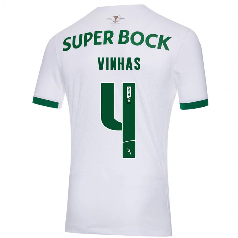 Danxen Mujer Camiseta Gabriela Vinhas #4 Blanco Verde 2ª Equipación 2024/25 La Camisa México