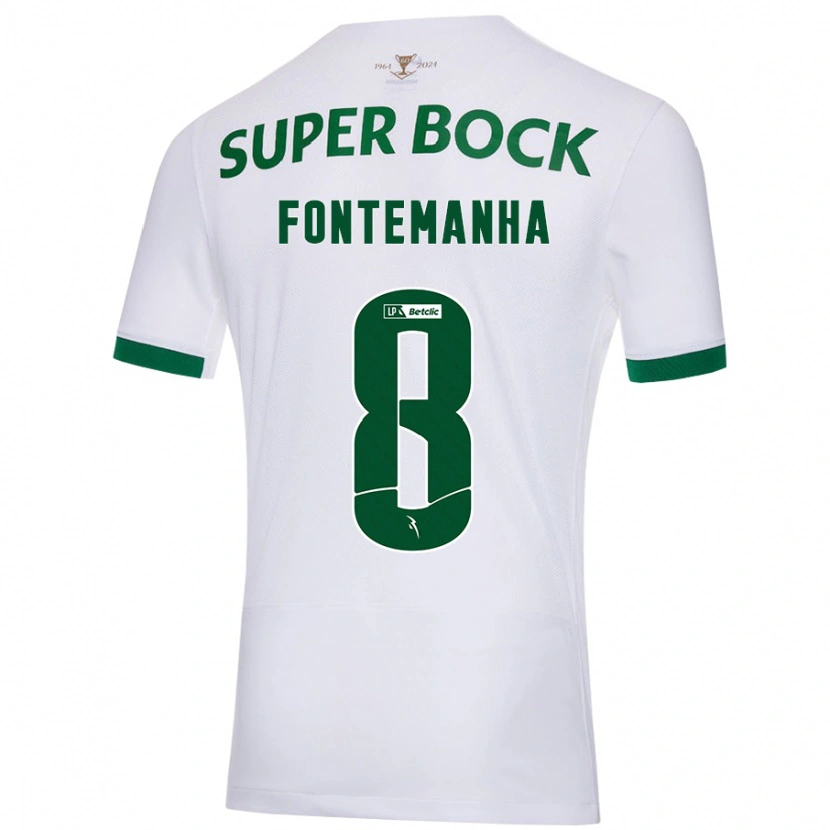 Danxen Mujer Camiseta Rita Fontemanha #8 Blanco Verde 2ª Equipación 2024/25 La Camisa México