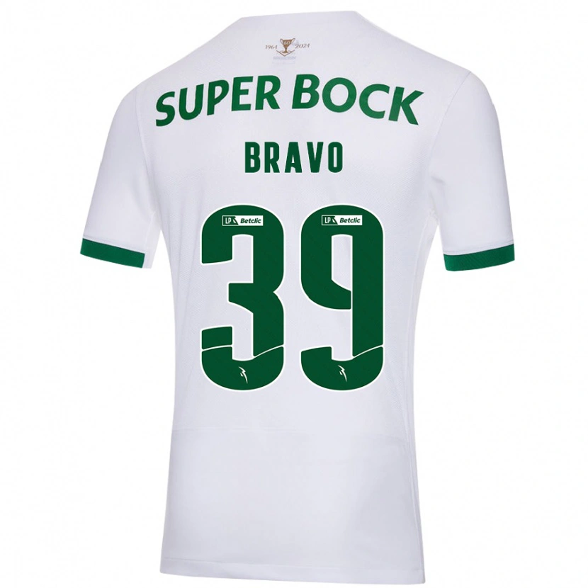 Danxen Mujer Camiseta Bravo #39 Blanco Verde 2ª Equipación 2024/25 La Camisa México