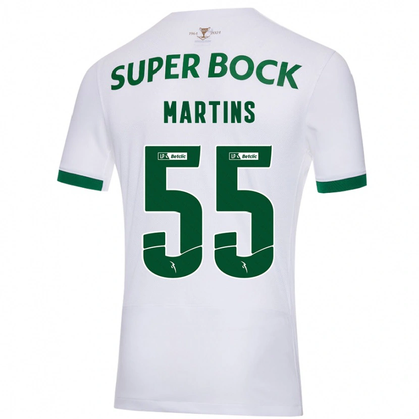 Danxen Mujer Camiseta Carolina Martins #55 Blanco Verde 2ª Equipación 2024/25 La Camisa México