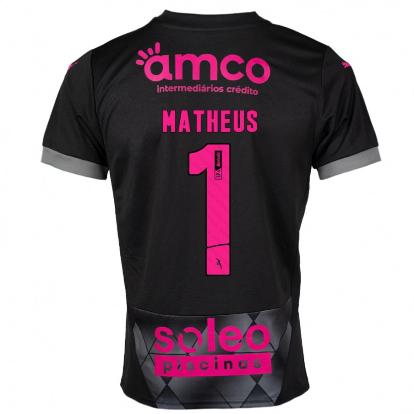 Danxen Mujer Camiseta Matheus #1 Negro Rosa 2ª Equipación 2024/25 La Camisa México