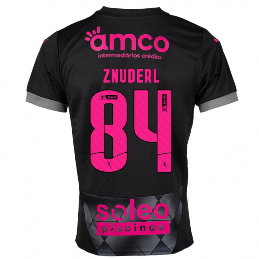 Danxen Mujer Camiseta Tai Znuderl #84 Negro Rosa 2ª Equipación 2024/25 La Camisa México