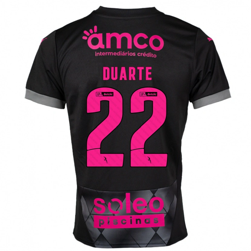 Danxen Mujer Camiseta Vânia Duarte #22 Negro Rosa 2ª Equipación 2024/25 La Camisa México