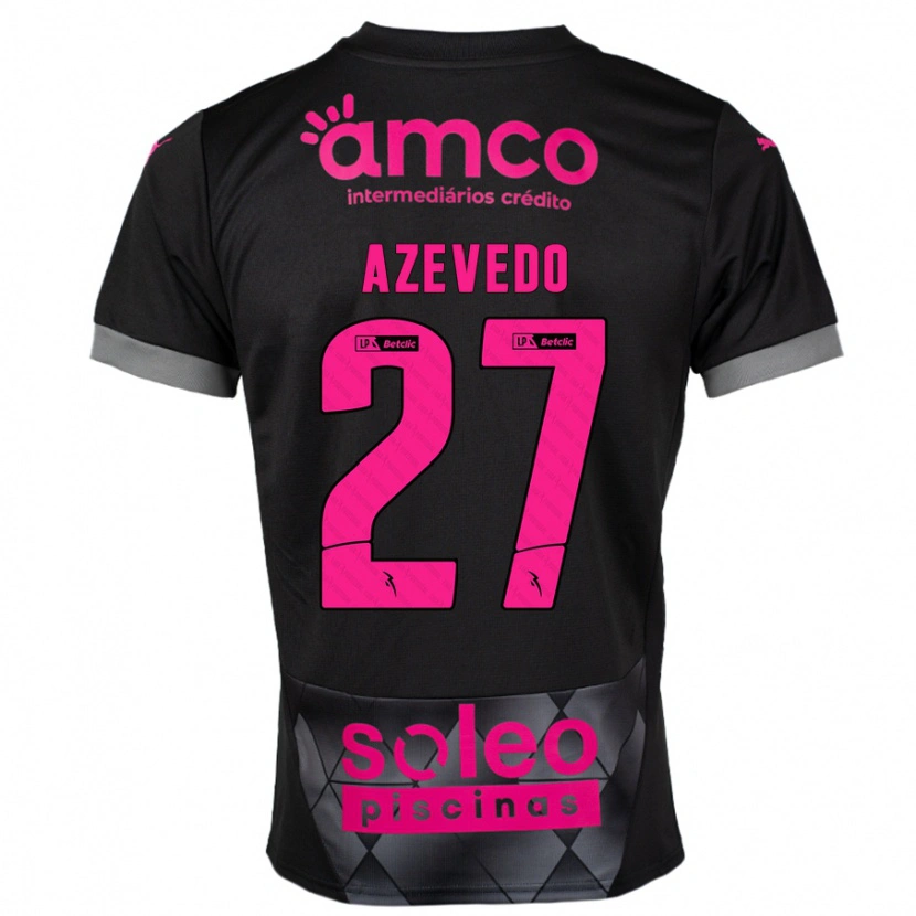 Danxen Mujer Camiseta Mariana Azevedo #27 Negro Rosa 2ª Equipación 2024/25 La Camisa México