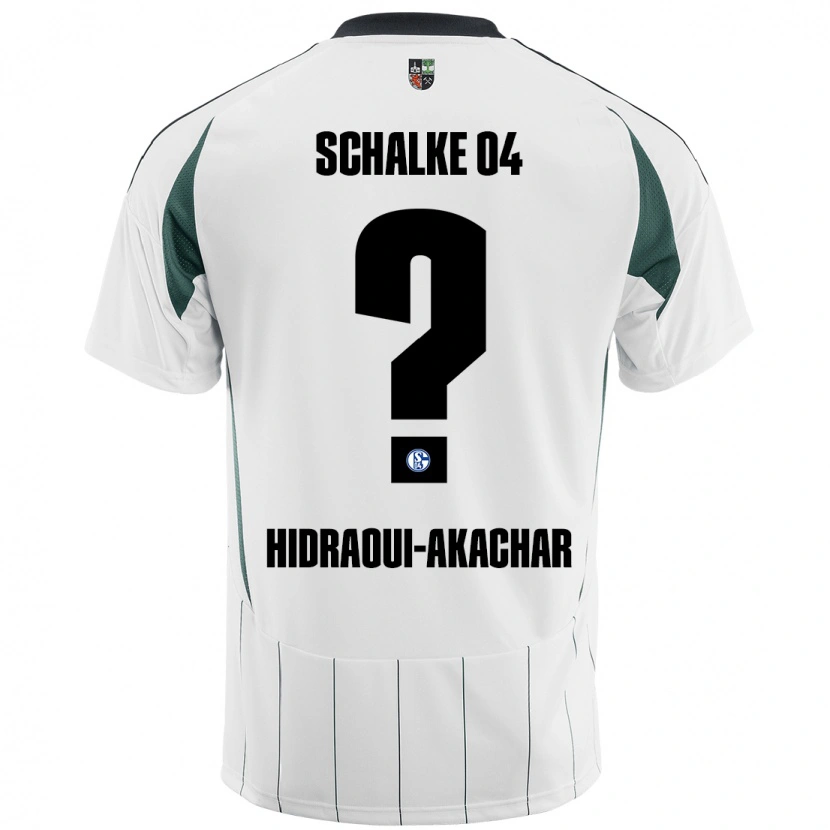 Danxen Mujer Camiseta Yassin Hidraoui-Akachar #0 Blanco Verde 2ª Equipación 2024/25 La Camisa México
