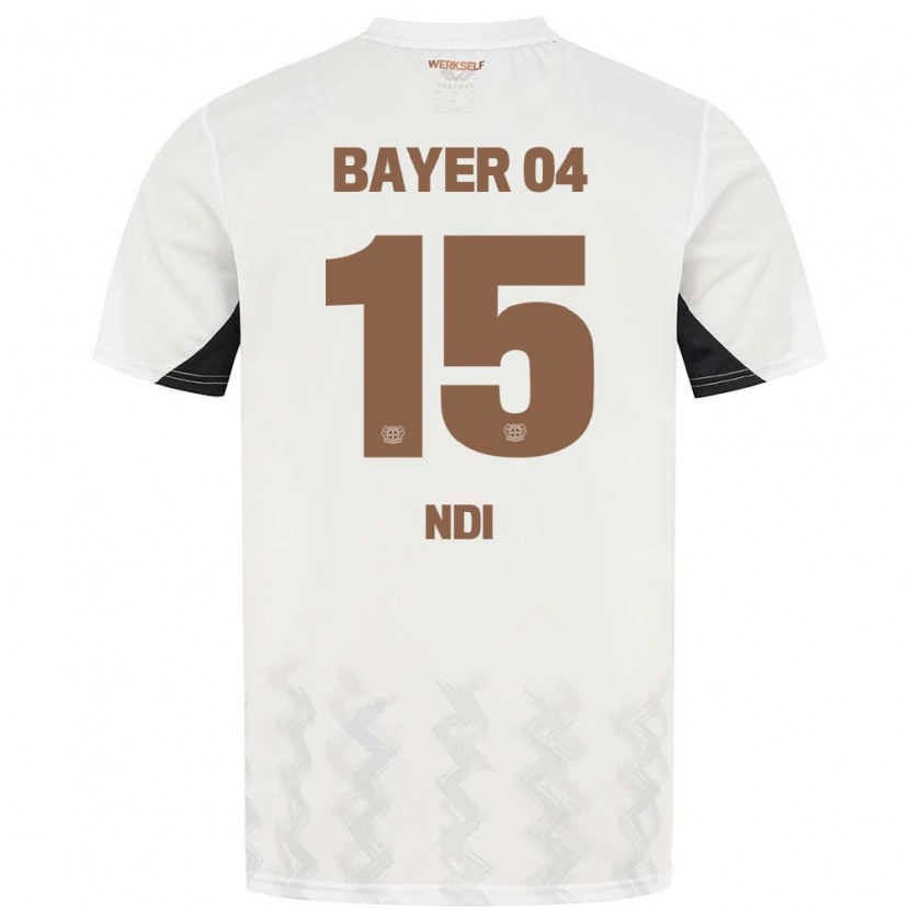 Danxen Mujer Camiseta Bradley Ndi #15 Blanco Negro 2ª Equipación 2024/25 La Camisa México
