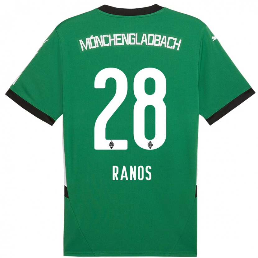 Danxen Mujer Camiseta Grant-Leon Ranos #28 Verde Blanco 2ª Equipación 2024/25 La Camisa México