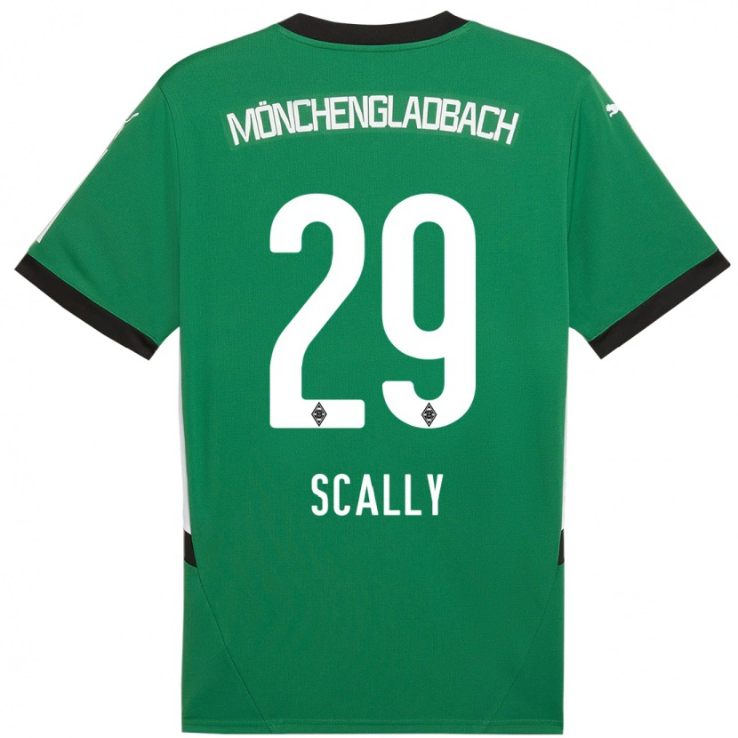 Danxen Mujer Camiseta Joe Scally #29 Verde Blanco 2ª Equipación 2024/25 La Camisa México
