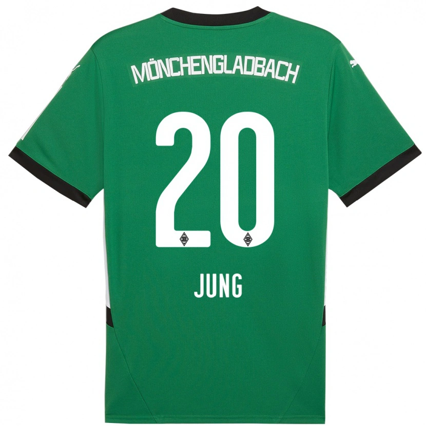 Danxen Mujer Camiseta In-Gyom Jung #20 Verde Blanco 2ª Equipación 2024/25 La Camisa México