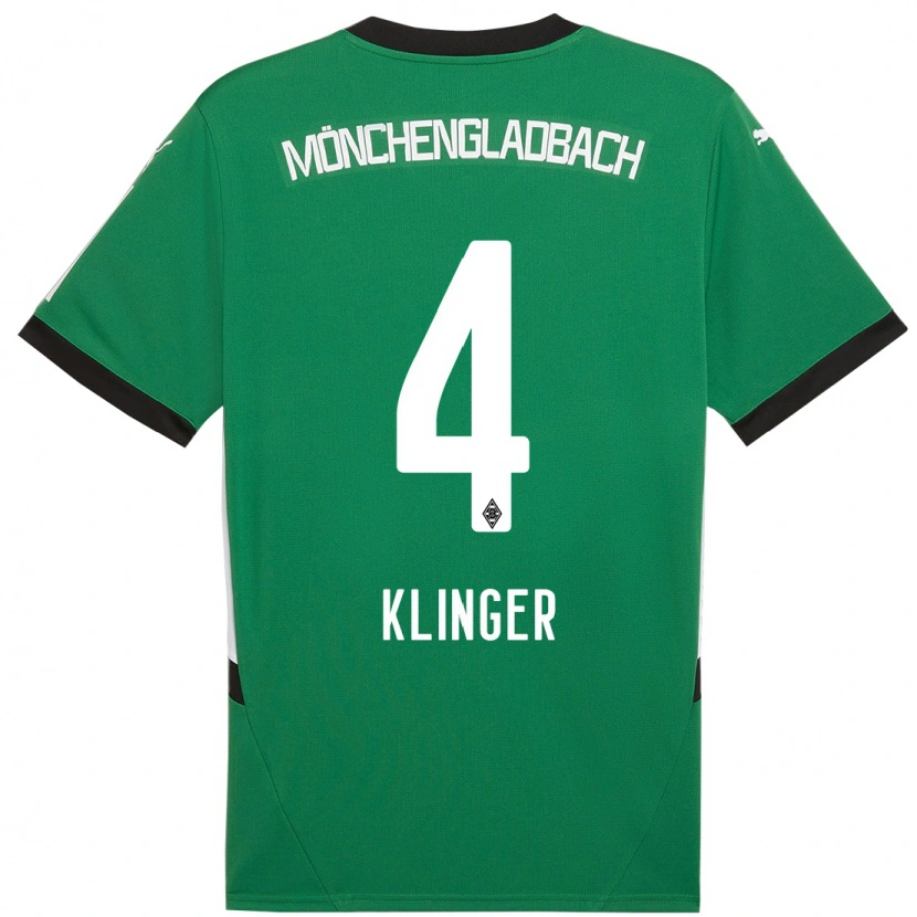 Danxen Mujer Camiseta Nina Klinger #4 Verde Blanco 2ª Equipación 2024/25 La Camisa México