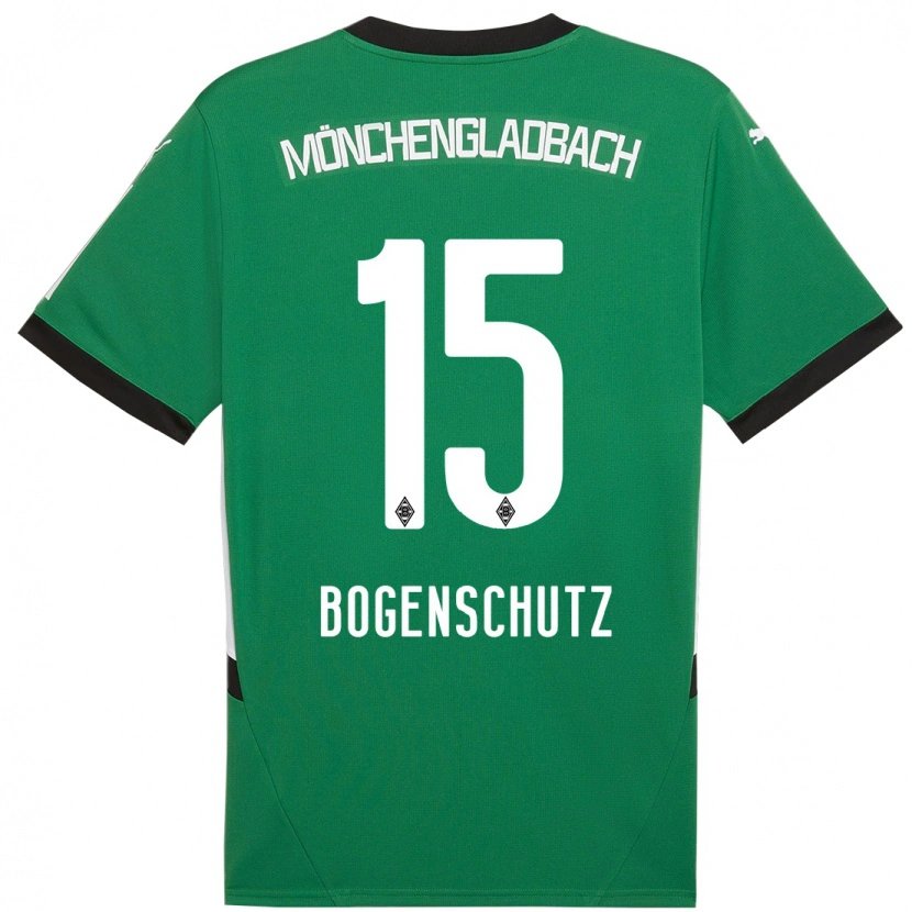 Danxen Mujer Camiseta Kerstin Bogenschutz #15 Verde Blanco 2ª Equipación 2024/25 La Camisa México