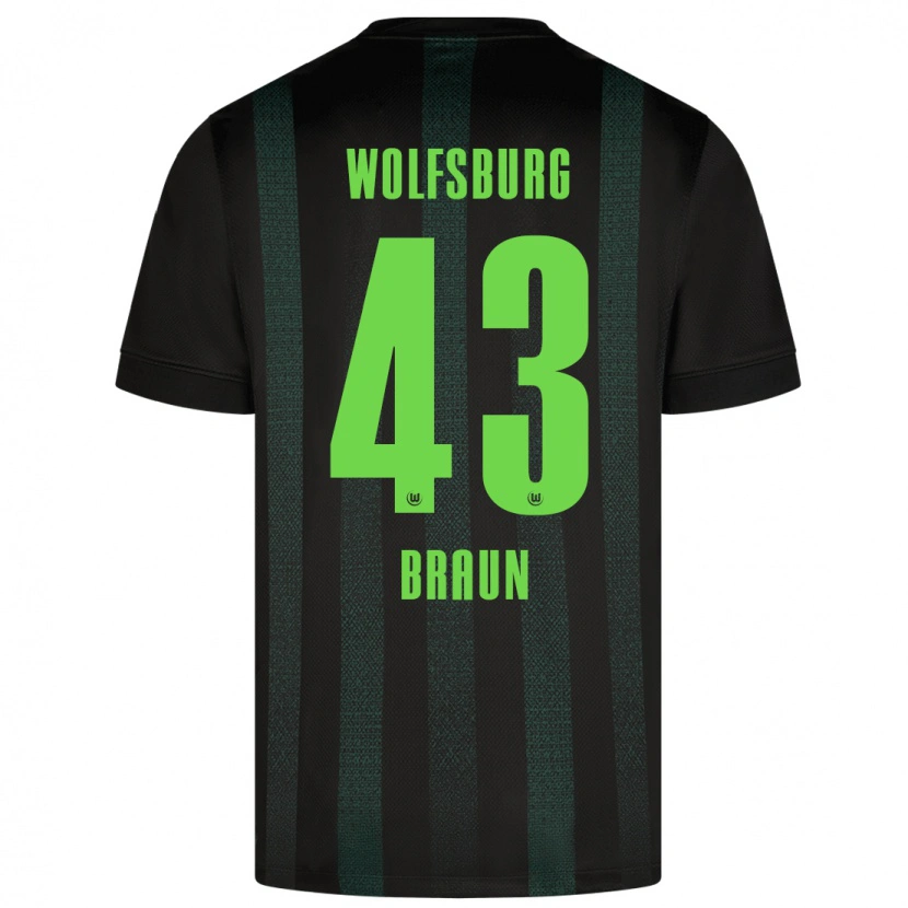 Danxen Mujer Camiseta Manuel Braun #43 Verde Oscuro 2ª Equipación 2024/25 La Camisa México