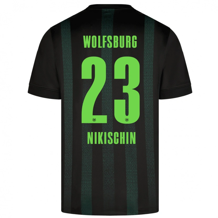 Danxen Mujer Camiseta Adrian Nikischin #23 Verde Oscuro 2ª Equipación 2024/25 La Camisa México