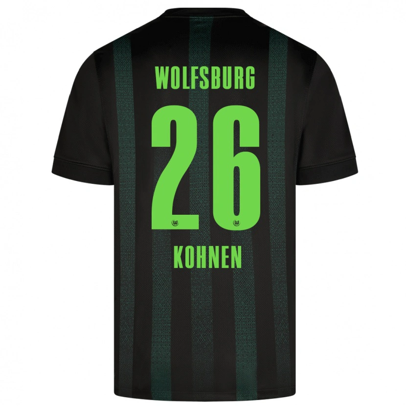 Danxen Mujer Camiseta Ben Kohnen #26 Verde Oscuro 2ª Equipación 2024/25 La Camisa México