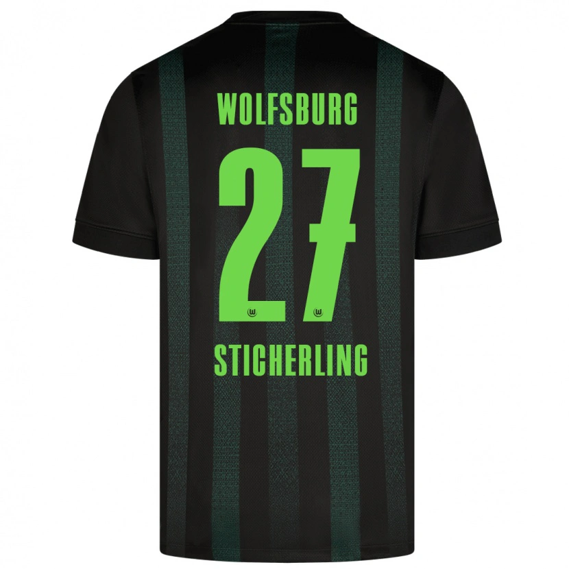 Danxen Mujer Camiseta Carl-Anton Sticherling #27 Verde Oscuro 2ª Equipación 2024/25 La Camisa México