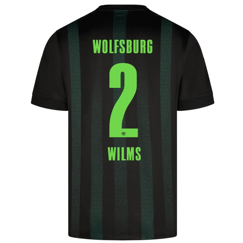 Danxen Mujer Camiseta Lynn Wilms #2 Verde Oscuro 2ª Equipación 2024/25 La Camisa México