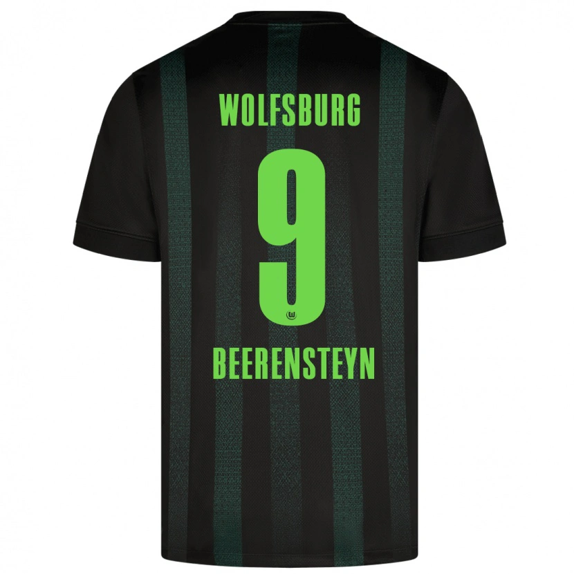 Danxen Mujer Camiseta Lineth Beerensteyn #9 Verde Oscuro 2ª Equipación 2024/25 La Camisa México