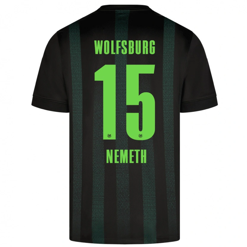 Danxen Mujer Camiseta Diána Németh #15 Verde Oscuro 2ª Equipación 2024/25 La Camisa México