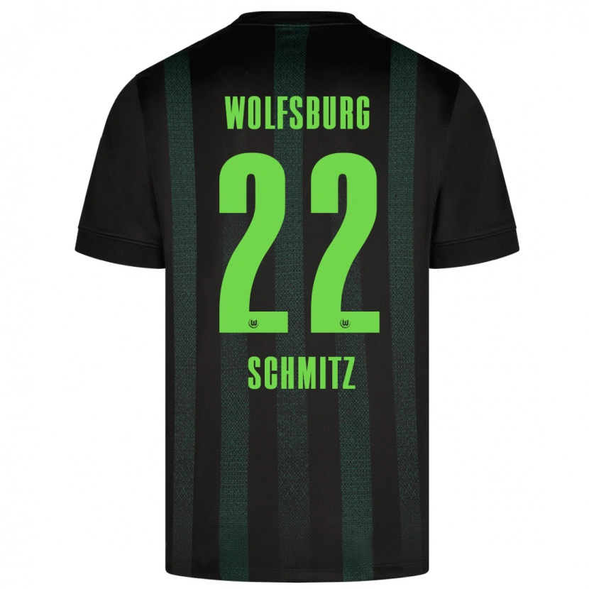 Danxen Mujer Camiseta Lisa Schmitz #22 Verde Oscuro 2ª Equipación 2024/25 La Camisa México